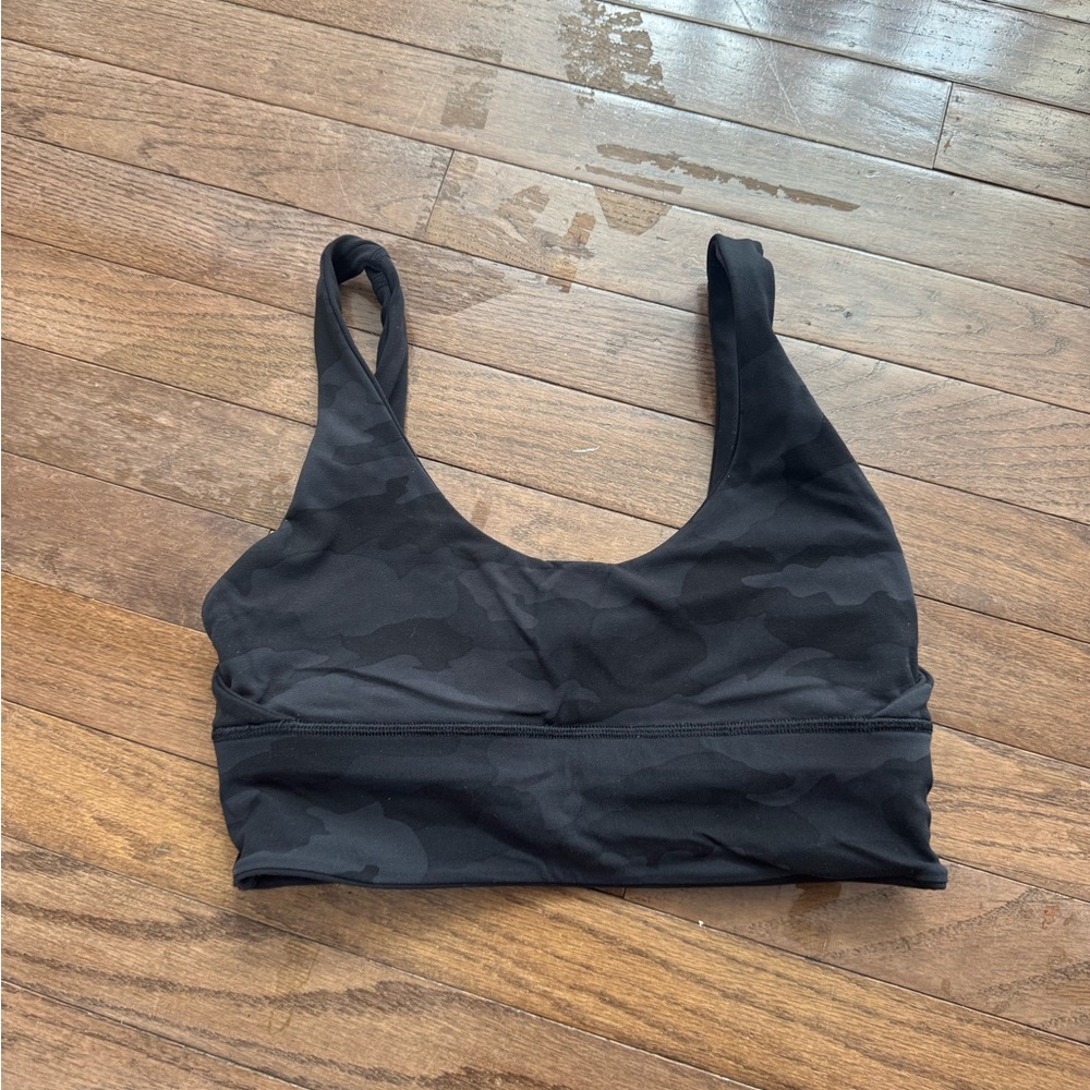 Black Camo Reversible Lululemon Sports Bra Sz 6